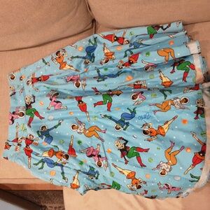 Pinup Couture blue Doris Skirt in Space Babes Print